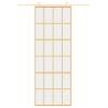 Sliding Door Gold 76x205 cm - Clear Glass & Aluminium