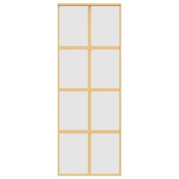 Gold Sliding Door 76x205 cm Frosted ESG Glass & Aluminium