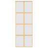 Gold Sliding Door 76x205 cm Frosted ESG Glass & Aluminium