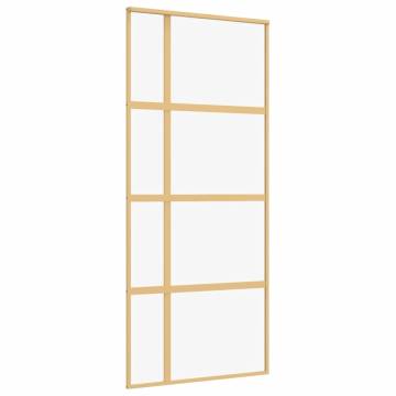 Sliding Door Gold 90x205 cm - Modern ESG Glass & Aluminium