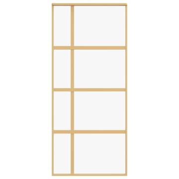 Sliding Door Gold 90x205 cm - Modern ESG Glass & Aluminium