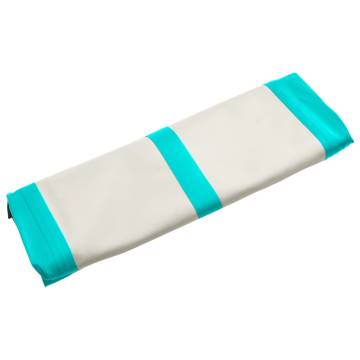 Inflatable Gymnastics Mat with Pump | 600x100x15 cm Green