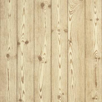 3D Wood Grain Brown Wallpaper - Stylish Home Decor