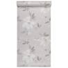 3D Flower Pattern Wallpaper - Grey Design for Your Home