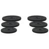 30 kg Cast Iron Weight Plates Set - 6 Pieces for Strength Training