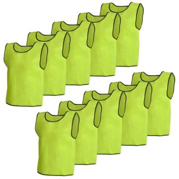 Sport Bib 10 pcs Junior Yellow - Lightweight Training Vests