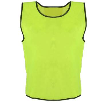 Sport Bib 10 pcs Junior Yellow - Lightweight Training Vests