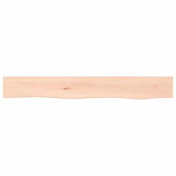 Wall Shelf 80x10x4 cm - Untreated Solid Oak Wood | HipoMarket