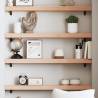 Wall Shelf 100x10x6 cm Untreated Solid Wood Oak Colour natural Size 100 x 10 x 6 cm Quantity in Package 1 Number of Pieces 