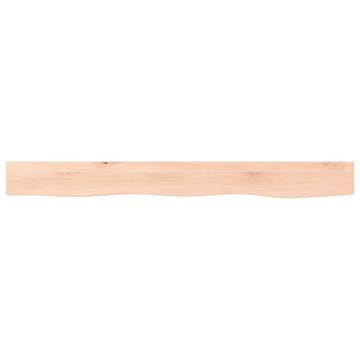 Wall Shelf 100x10x6 cm - Untreated Solid Wood Oak