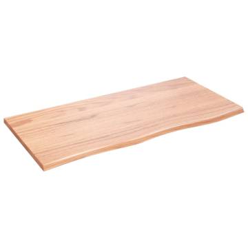 Wall Shelf Light Brown - 100x50 cm Solid Oak Wood