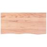 Wall Shelf Light Brown - 100x50 cm Solid Oak Wood