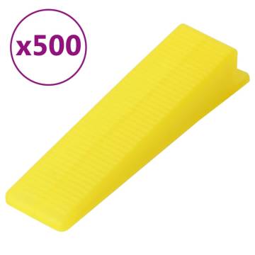 Tile Levelling Wedges 500 pcs - Durable & Reusable