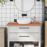 Bathroom Countertop 100x50x4 cm Solid Wood Beech Colour brown Size 100 x 50 x 4 cm 