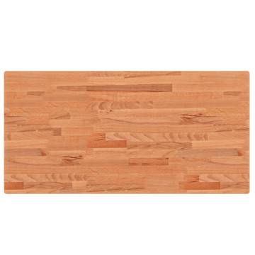 Solid Wood Beech Bathroom Countertop 100x50x4 cm - Hipomarket