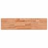 Solid Wood Beech Wall Shelf 80x20x4 cm - Stylish & Durable