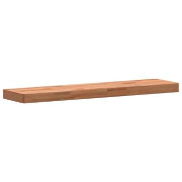 Solid Wood Beech Wall Shelf 80x20x4 cm - Stylish & Durable