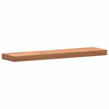 Solid Wood Beech Wall Shelf 80x20x4 cm - Stylish & Durable