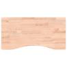 Solid Wood Beech Desk Top 80x(36-40)x2.5 cm - Hipomarket