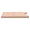 Solid Wood Beech Desk Top 80x(36-40)x2.5 cm - Hipomarket