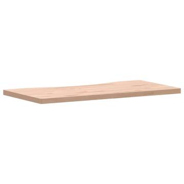 Solid Wood Beech Desk Top 80x(36-40)x2.5 cm - Hipomarket