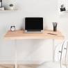 Desk Top 100x(55-60)x4 cm Solid Wood Beech Colour natural Size 100 x (55-60) x 4 cm 