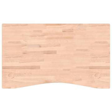 Solid Beech Wood Desk Top 100x(55-60)x4 cm | HipoMarket