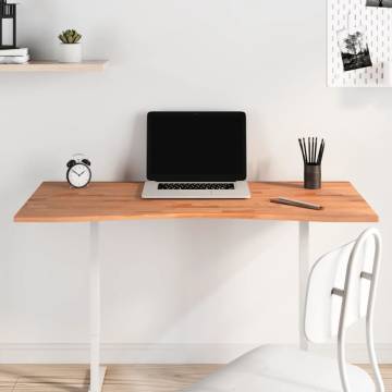 Solid Beech Wood Desk Top 110x(50-55)x1.5 cm - Hipomarket