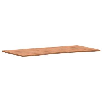 Solid Beech Wood Desk Top 110x(50-55)x1.5 cm - Hipomarket