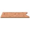 Solid Beech Wood Desk Top 110x(50-55)x1.5 cm - Hipomarket