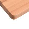 Solid Beech Wood Desk Top 110x(50-55)x1.5 cm - Hipomarket