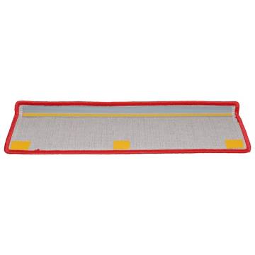 Red Stair Mats 10 Pcs - Non-Slip and Washable | HipoMarket