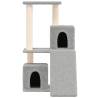 Cat Tree with Sisal Scratching Posts - Light Grey 82 cm