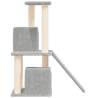 Cat Tree with Sisal Scratching Posts - Light Grey 82 cm