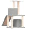 Cat Tree with Sisal Scratching Posts - Light Grey 82 cm
