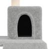 Cat Tree with Sisal Scratching Posts - Light Grey 82 cm