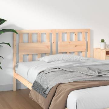 Stylish Pine Wood Bed Headboard - 125.5x4x100 cm