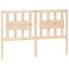 Stylish Pine Wood Bed Headboard - 125.5x4x100 cm