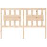 Stylish Pine Wood Bed Headboard - 125.5x4x100 cm