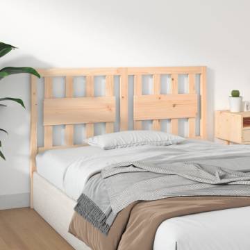 Stylish Pine Wood Bed Headboard - 125.5x4x100 cm