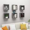 Wall Cube Shelves 6 pcs High Gloss Grey 30x15x30 cm Colour high gloss grey Size 30 x 15 x 30 cm Quantity in Package 6 Number of Pieces 1 