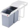 Hailo Multi-Box Duo Cupboard Bin 2x14L - Cream