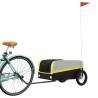 Heavy-Duty Bike Trailer - Black & Yellow 30 kg Capacity