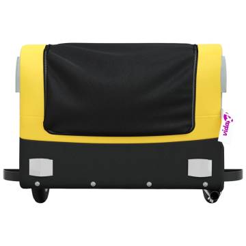 Heavy-Duty Bike Trailer - Black & Yellow 30 kg Capacity