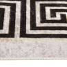 Washable White and Black Rug 150x230 cm - Anti Slip & Stylish