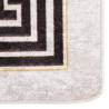 Washable White and Black Rug 150x230 cm - Anti Slip & Stylish