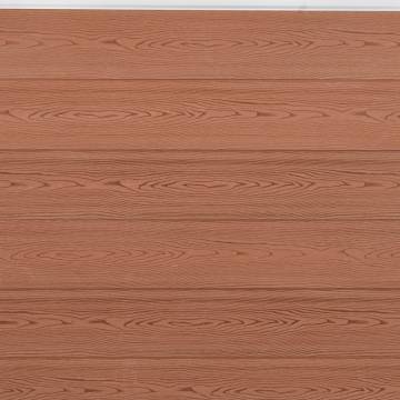 Durable Brown Fence Panel Set 180x186 cm WPC | HipoMarket