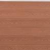 Durable Brown Fence Panel Set 180x186 cm WPC | HipoMarket