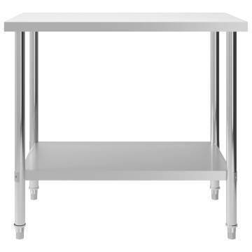 Kitchen Work Table 100x60 cm Stainless Steel - Heavy Duty