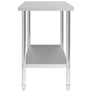 Kitchen Work Table 100x60 cm Stainless Steel - Heavy Duty